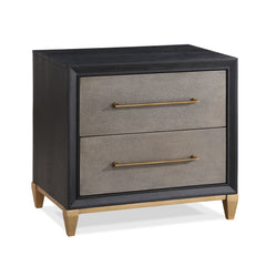 Payson - Nightstand - Black & Gray