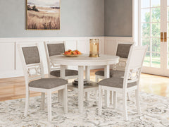 Erinberg - Antique White - Dining Room Table Set (Set of 5)