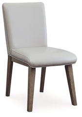 Loyaska - Grayish Brown - Dining Upholstered Side Chair (Set of 2)