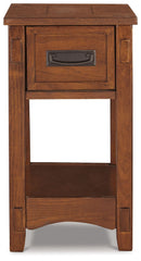 Breegin - Brown - Chair Side End Table - 1 Drawer