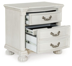 Montelaine - Antique White - Three Drawer Night Stand