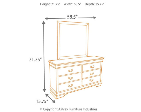 Alisdair - Dresser, Mirror, Sleigh Bed