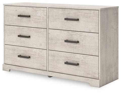 Shawburn - Whitewash - Six Drawer Dresser