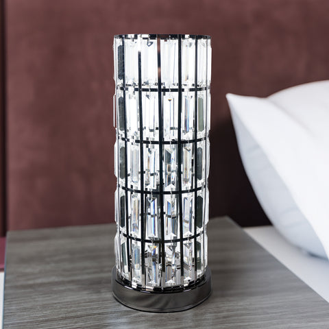 Column - Table Lamp Nickel - Black