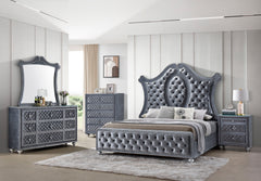 Cameo - Dresser & Mirror - Gray