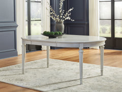 Montelaine - Antique White - Oval Dining Room Extension Table