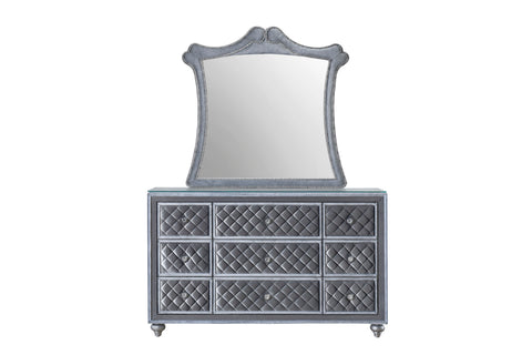 Cameo - Dresser & Mirror - Gray