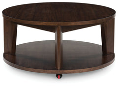 Korestone 2 - Dark Brown - Round Cocktail Table