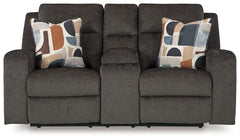 Kanlow - Dbl Reclining Loveseat With Console