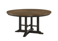 Hilara - Round Dining Table - Dark Brown