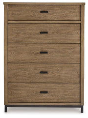 Tomtyn - Light Brown - Five Drawer Chest