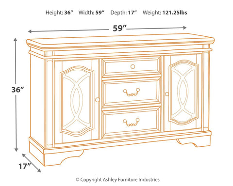 Realyn - Chipped White - Dining Room Server