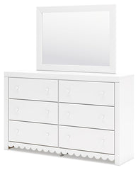 Mollviney - White - Dresser And Mirror