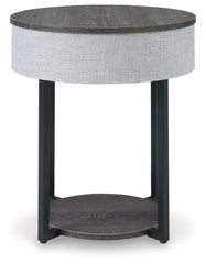 Sethlen - Gray / Black - Accent Table