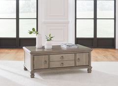 Lexorne - Gray - Rectangular Cocktail Table