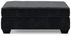 Lavernett - Charcoal - Oversized Accent Ottoman