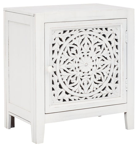 Fossil - White - Accent Cabinet