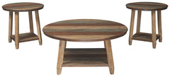 Raebecki - Brown - Occasional Table Set (Set of 3)