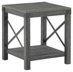 Freedan - Grayish Brown - Square End Table