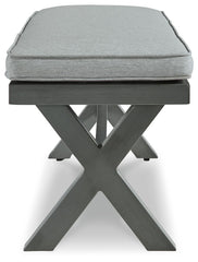 Elite Park - Gray - Bench With Cushion