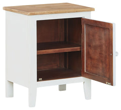 Gylesburg - White / Brown - Accent Cabinet