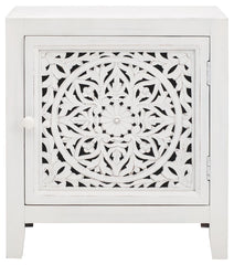 Fossil - White - Accent Cabinet