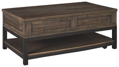 Johurst - Grayish Brown - Lift Top Cocktail Table