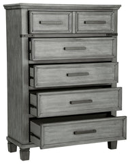 Russelyn - Gray - Five Drawer Chest