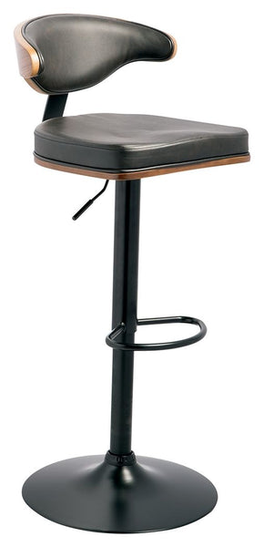 Bellatier - Brown / Black - Tall Uph Swivel Barstool