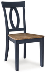 Landocken - Brown / Blue - Dining Room Side Chair (Set of 2)