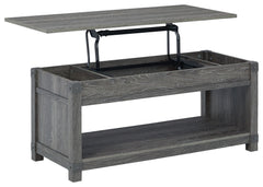 Freedan - Grayish Brown - Rect Lift Top Cocktail Table