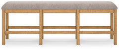 Havonplane - Brown - Xl Counter Height Upholstered Dining Bench