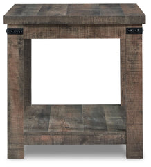 Hollum - Rustic Brown - Square End Table