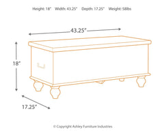 Fossil - Beige - Storage Bench