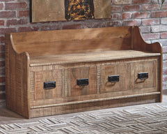 Garrettville - Brown - Storage Bench