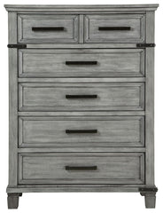 Russelyn - Gray - Five Drawer Chest