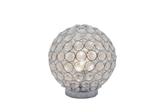 Crystal Globe - Table Lamp - Gray