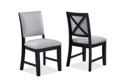 Harriet - Dining Chair (Set of 2) - Charcoal & Gray