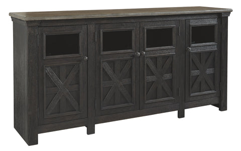 Tyler - Black / Gray - Extra Large TV Stand