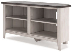 Dorrinson - Two-tone - Small Corner TV Stand