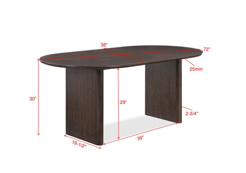 Cullen - Oval Dining Table - Walnut