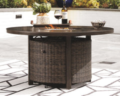 Paradise - Medium Brown - Round Fire Pit Table