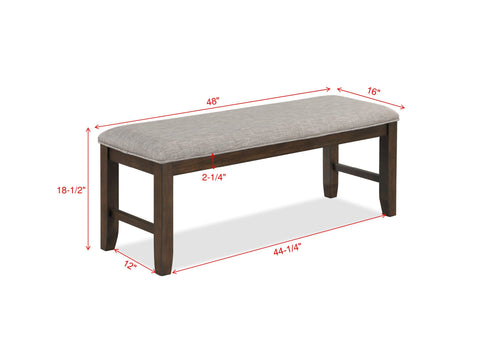 Tarin - Bench - Gray & Brown