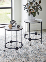 Beashaw - Gray / Black - Accent Table Set (Set of 2)