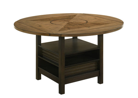 Oakly - Counter Height Table - Dark Brown