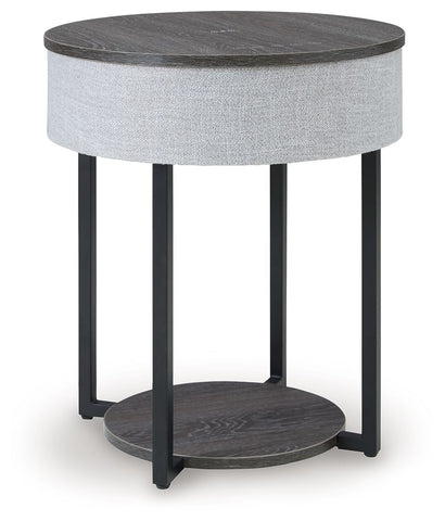 Sethlen - Gray / Black - Accent Table