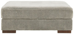 Bayless - Smoke - Oversized Accent Ottoman