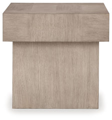 Jorlaina - Light Grayish Brown - Square End Table