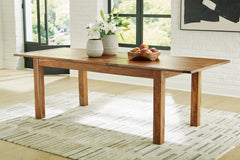 Dressonni - Brown - Rectangular Dining Room Butterfly Extension Table