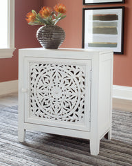 Fossil - White - Accent Cabinet